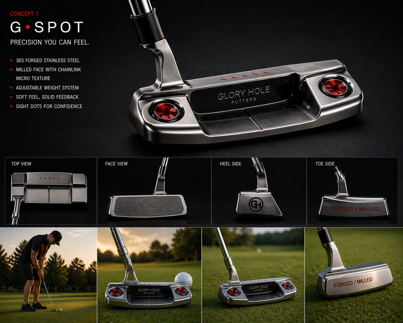 The G-Spot putter showcase