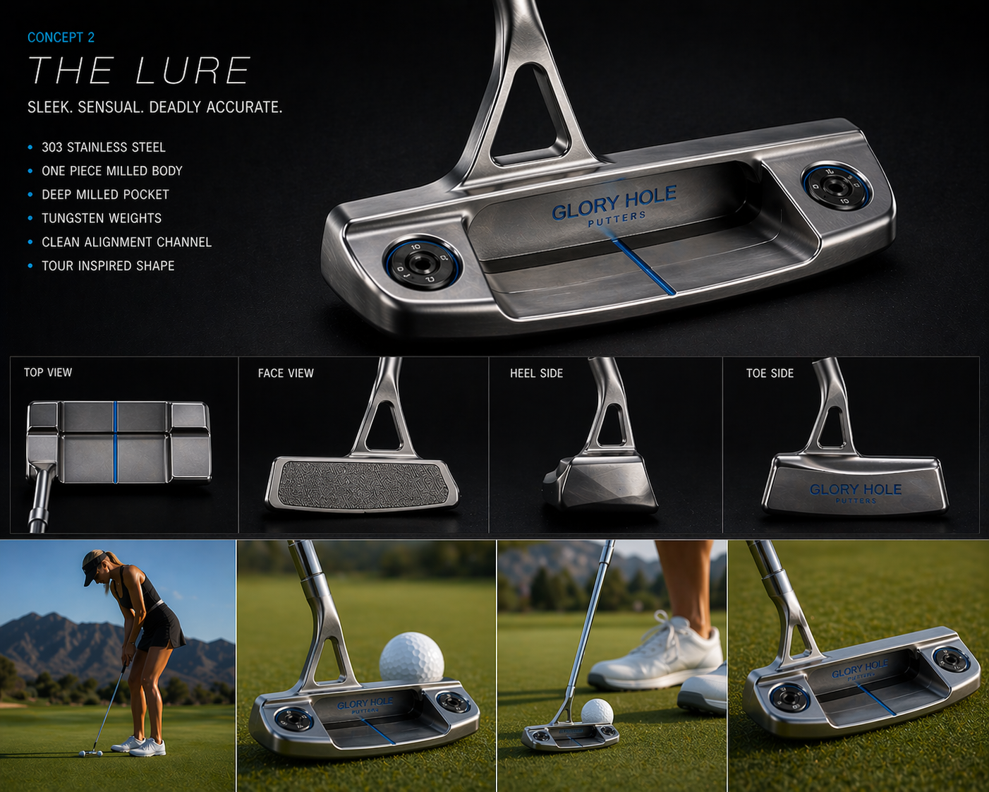 The Lure putter showcase